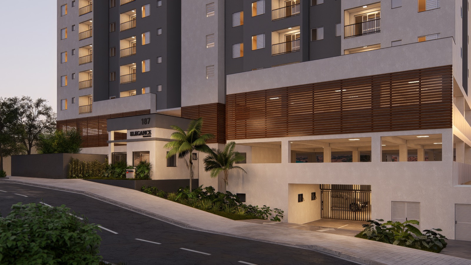 Fachada do Elegance Residencial, outro ângulo